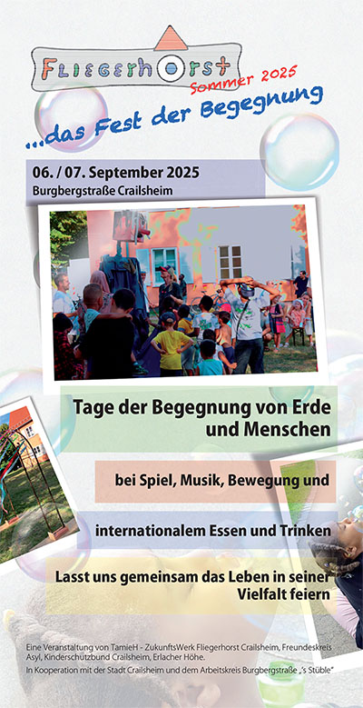 Flyer Fest der Begegnung 2025 Spielwelten 2025